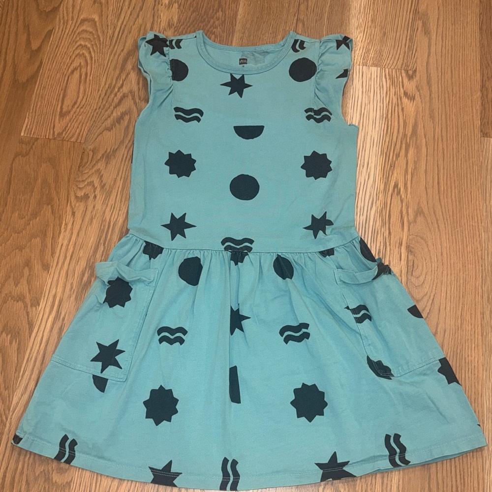 Tea Collection Patterned Ruffle Sleeve Dress